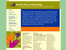 Tablet Screenshot of jewishpeacefellowship.org